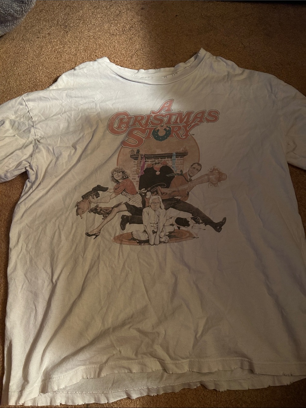 American Eagle White Crewneck Tee